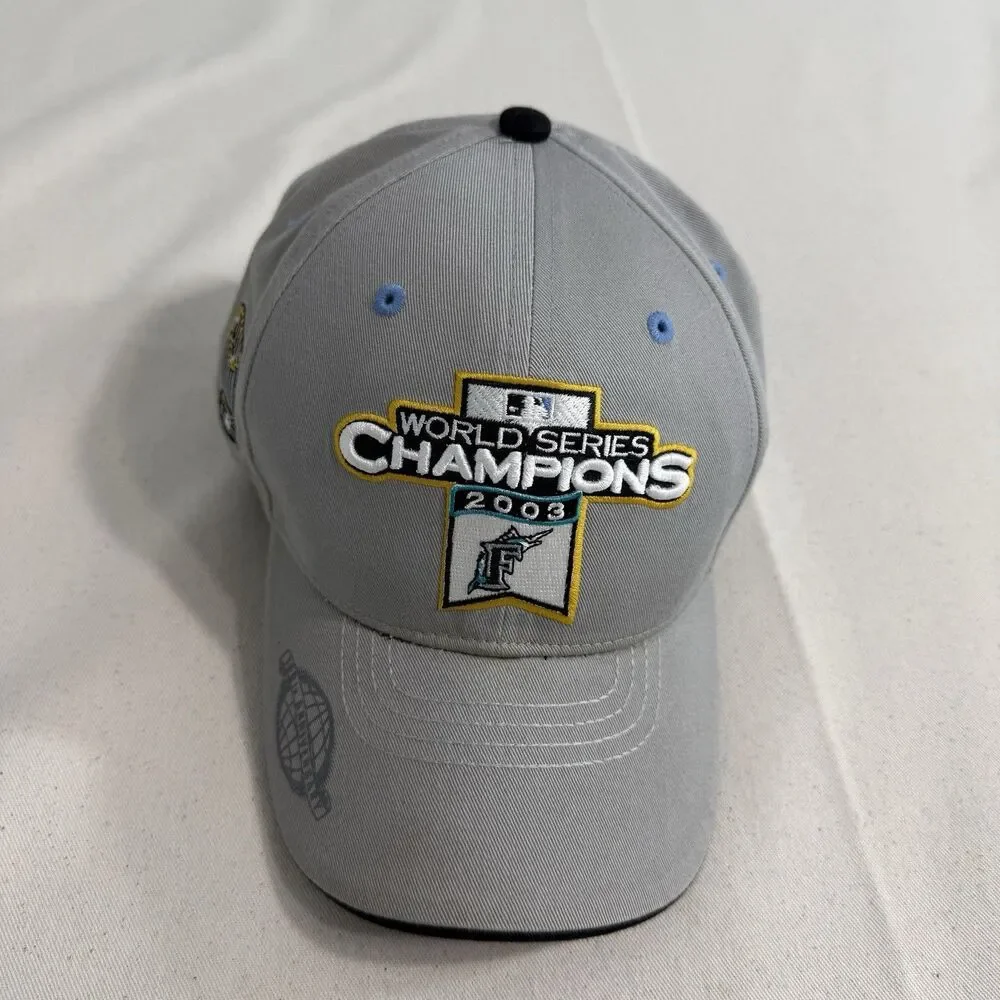 Vintage New Era Florida Marlins 2003 World Series Champions MLB Baseball Hat Cap